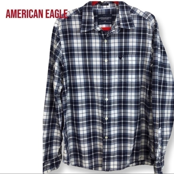 𝅺AMERICAN Eagle Casual Button Down Shirt - Picture 1 of 2